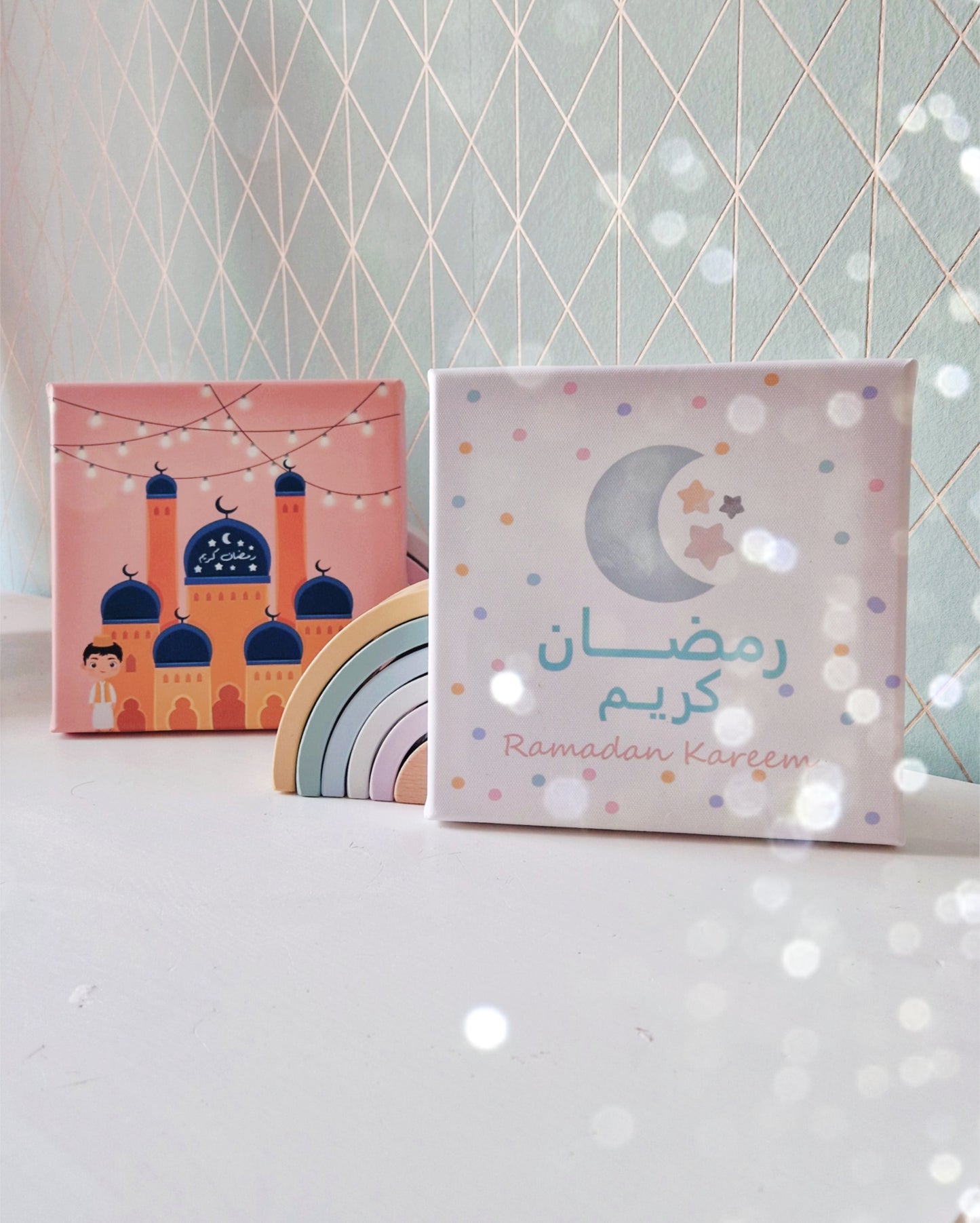 Leinwand Moschee Ramadan Kareem / لوحة قماشية مسجد - رمضان كريم